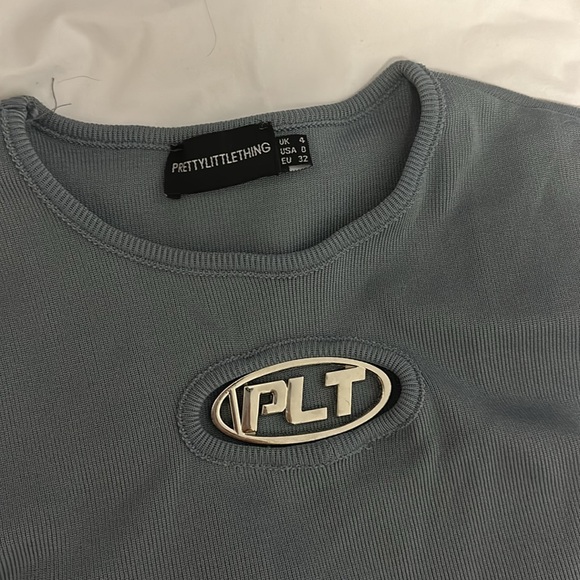 Pretty Little Thing Blue Cap Sleeve Minidress - Picture 2 of 3